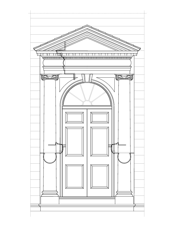DOORWAY BASED ON THE DOORWAY OF THE HAMMOND-HARWOOD HOUSE