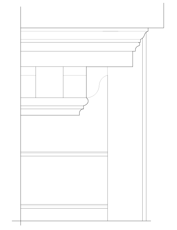 MAIN CORNICE ELEVATION