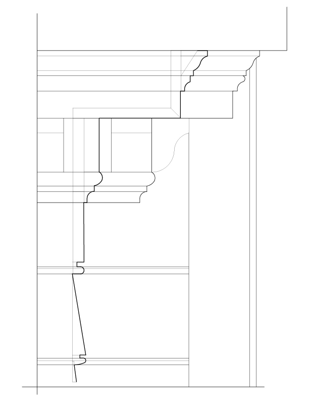 MAIN CORNICE ELEVATION