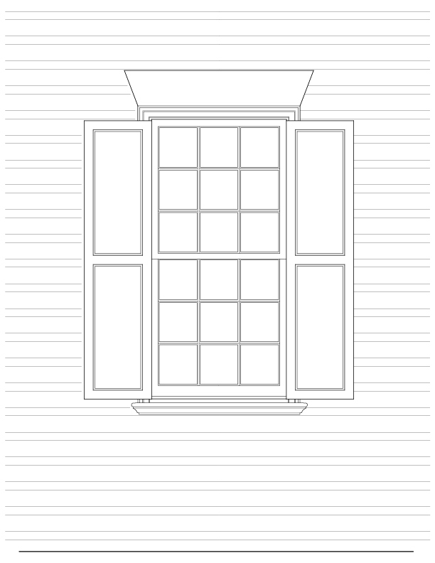 TYPICAL EXTERIOR FIRST FLOOR WINDOW