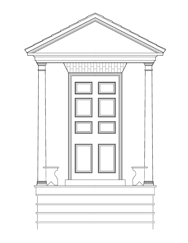 EAST ENTRANCE ELEVATION