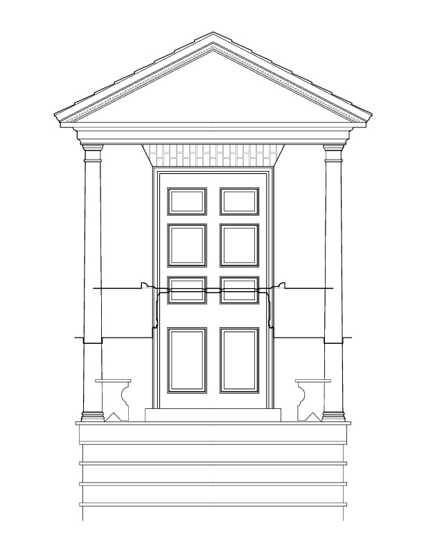 EAST ENTRANCE ELEVATION