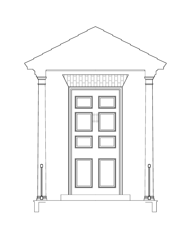 EAST ENTRANCE ELEVATION