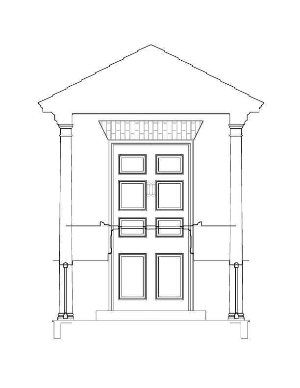 EAST ENTRANCE ELEVATION