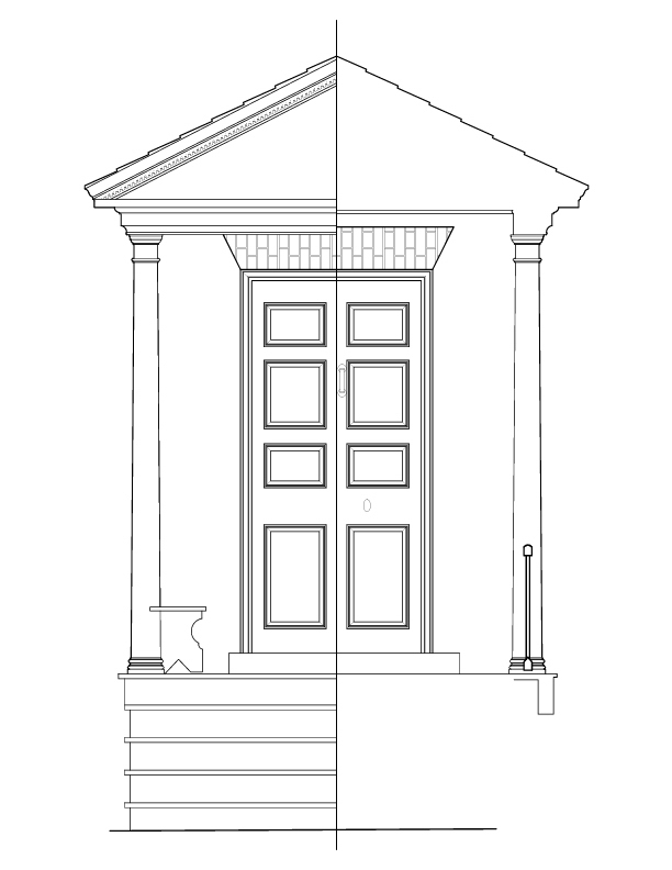 EAST ENTRANCE ELEVATION