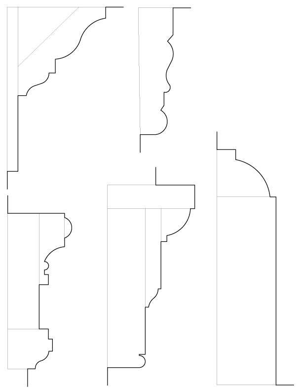 MAIN STAIRWAY MOULDINGS