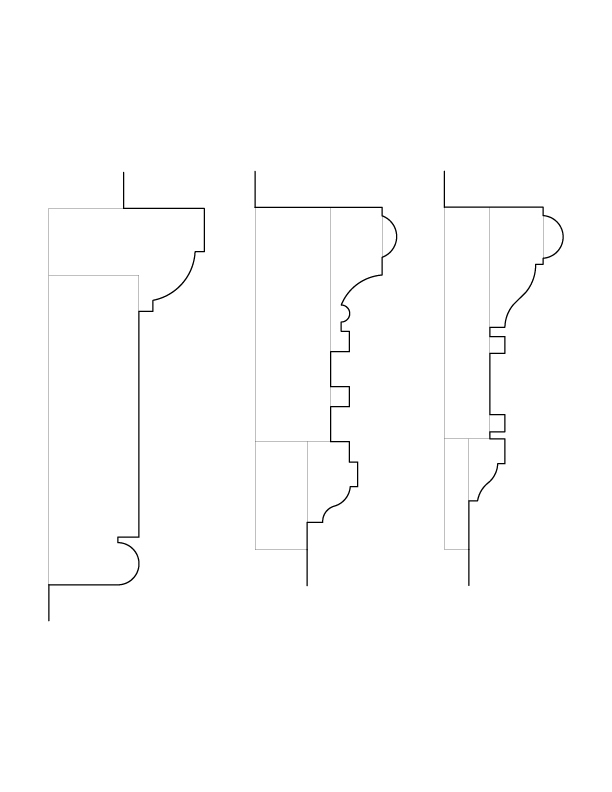 MAIN STAIRWAY MOULDINGS