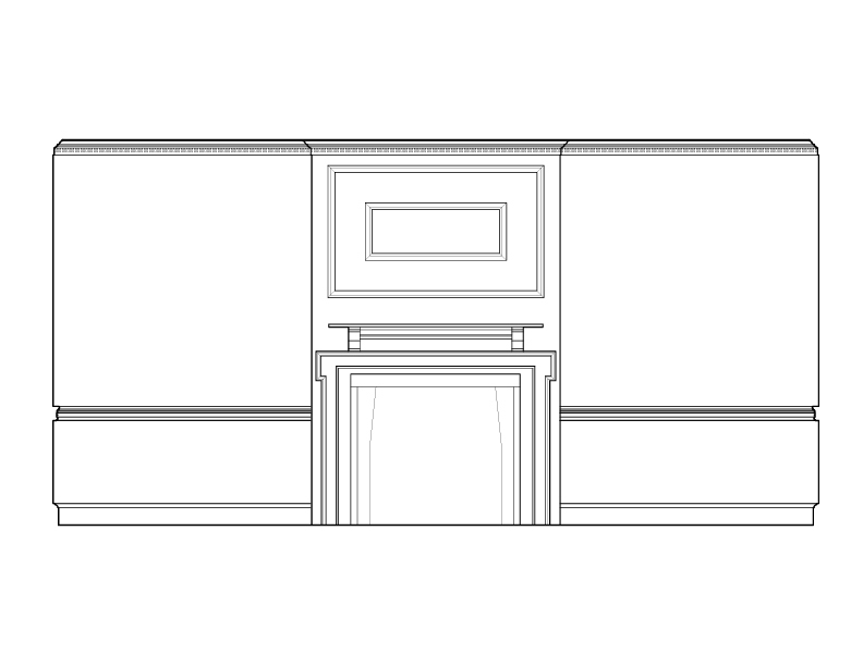 PARLOR ROOM FIREPLACE ELEVATION