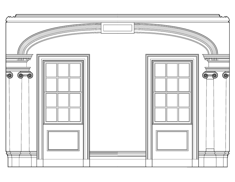 LIVING ROOM ELEVATION