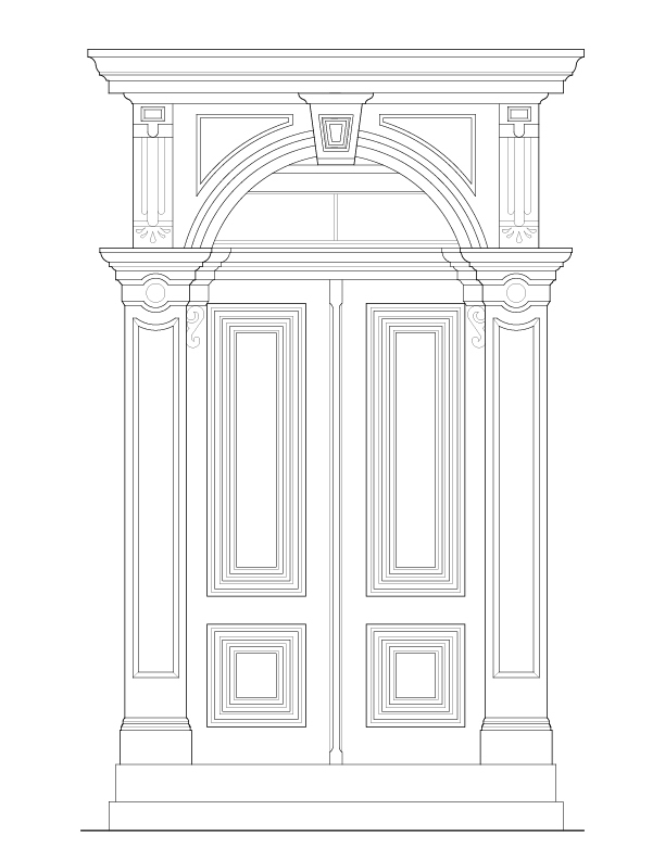 FRONT ENTRANCE ELEVATION