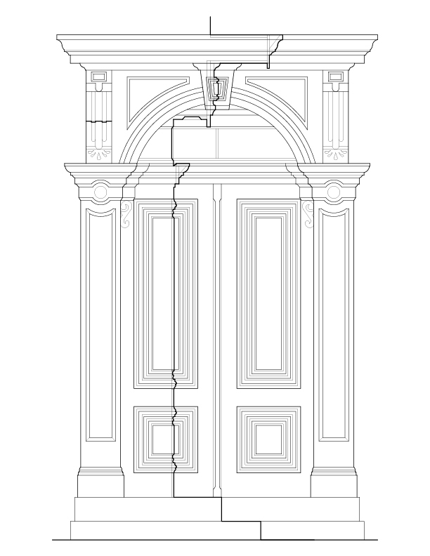 FRONT ENTRANCE ELEVATION