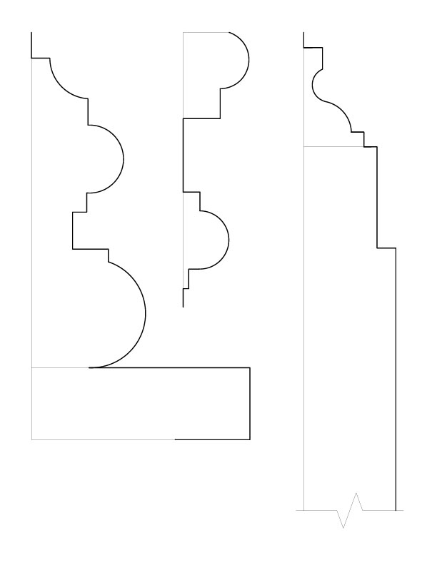 FIRST FLOOR WINDOW MOULDINGS