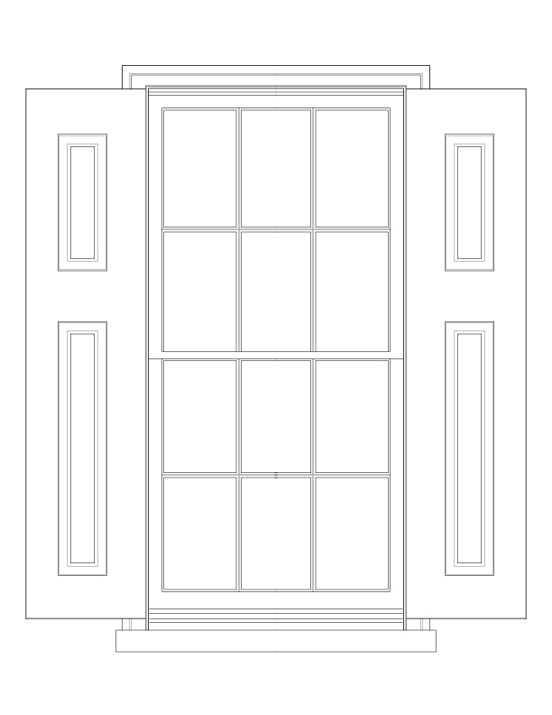 EXTERIOR WINDOW NO. 1A ELEVATION