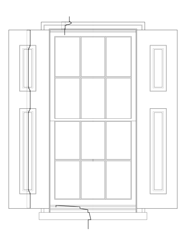 EXTERIOR WINDOW NO. 1A ELEVATION