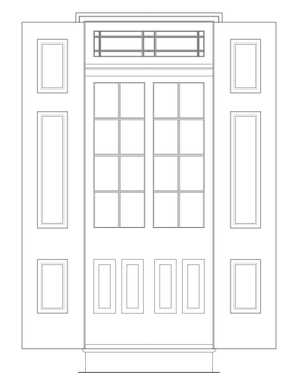 EXTERIOR DOOR NO. 101 ELEVATION