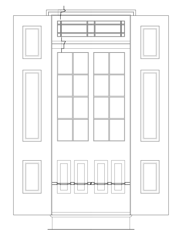 EXTERIOR DOOR NO. 101 ELEVATION
