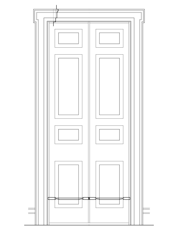 EXTERIOR DOOR NO. 105 ELEVATION