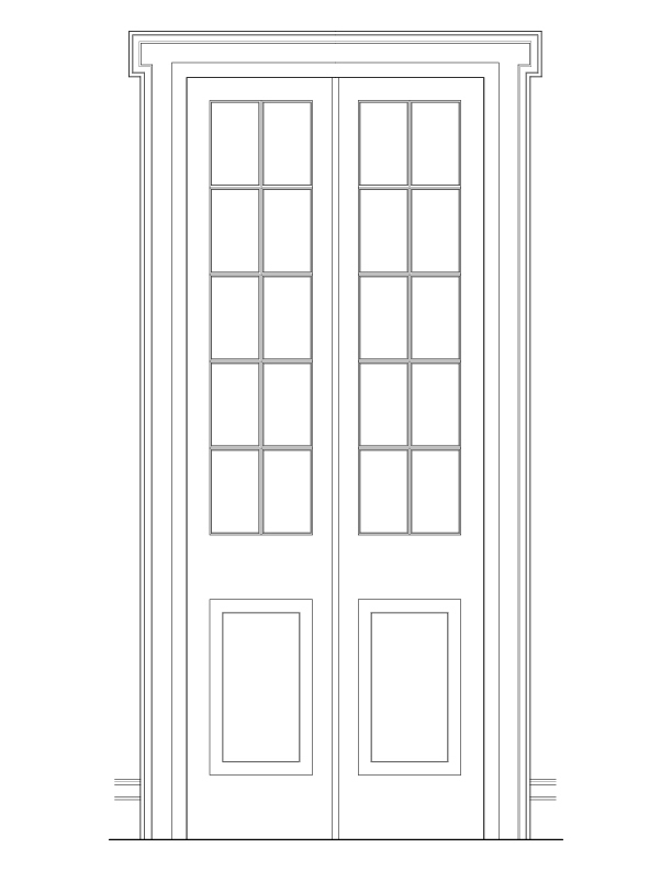 INTERIOR DOOR NO. 104 ELEVATION