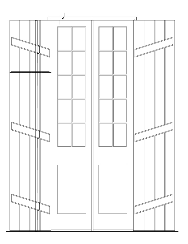 EXTERIOR DOOR NO. 104 ELEVATION