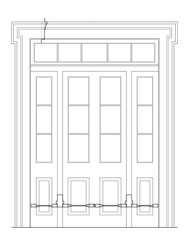 EXTERIOR DOOR NO. 107 ELEVATION