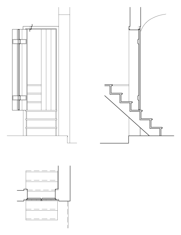 DOOR NO. 109 ELEVATION AND SECTION