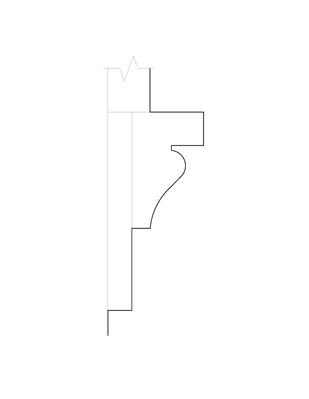 SOUTHWEST SERVICE BUILDING MOULDING DETAIL