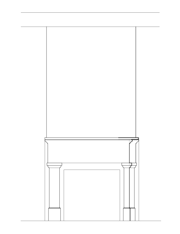 SOUTH ROOM MANTEL ELEVATION