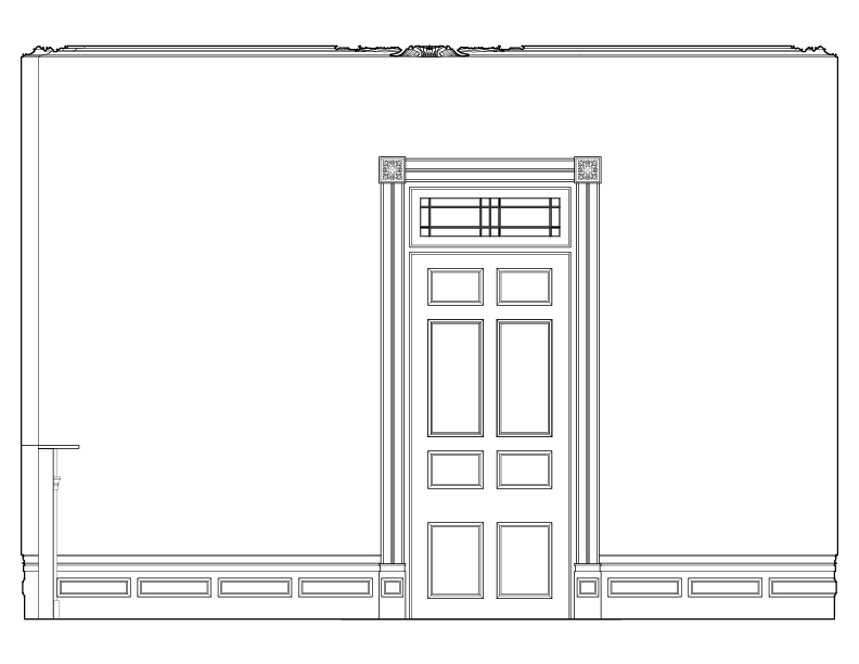 ROOM 102 NORTHEAST ELEVATION