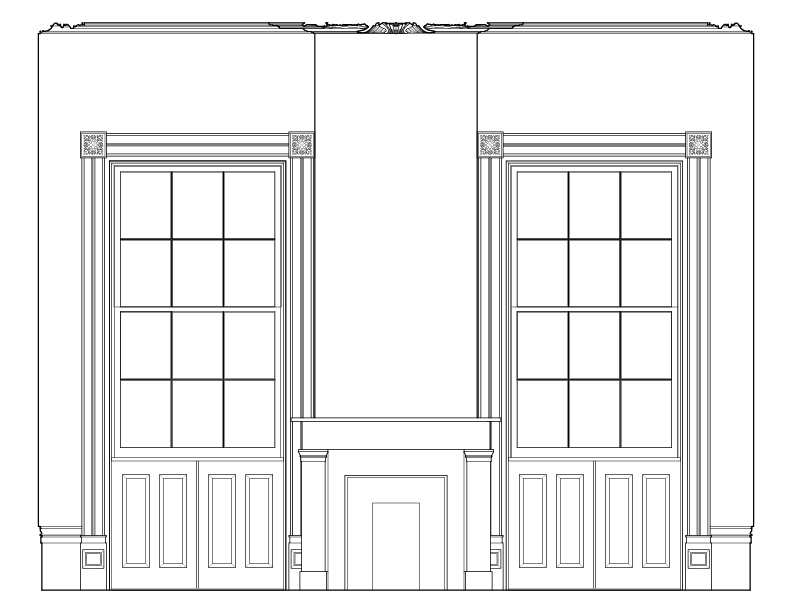 ROOM 102 NORTHWEST ELEVATION
