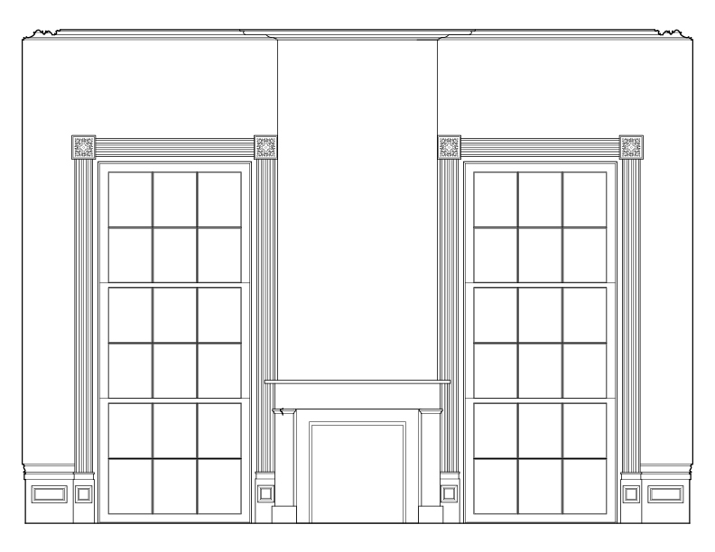 ROOM 202 NORTHWEST ELEVATION