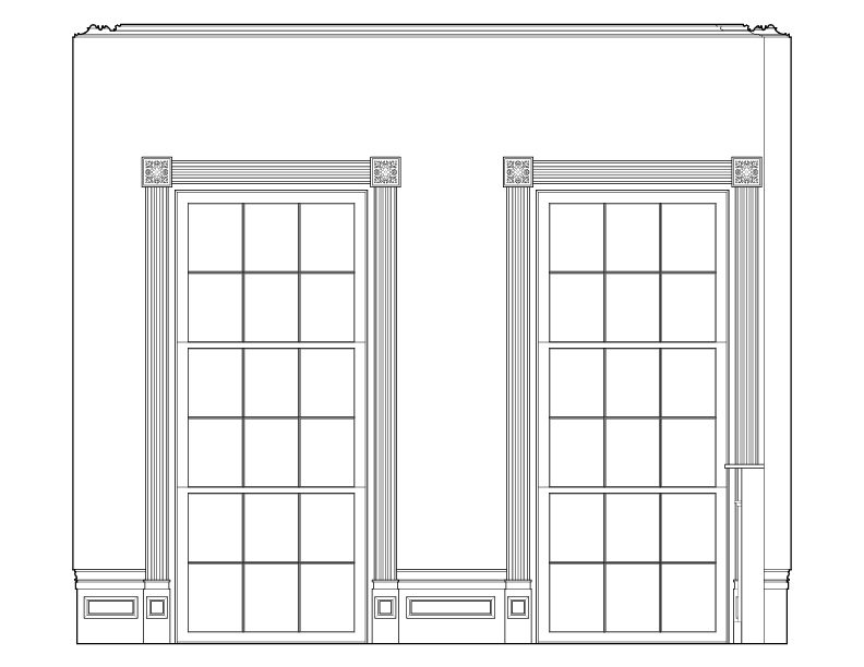 ROOM 203 NORTHEAST ELEVATION