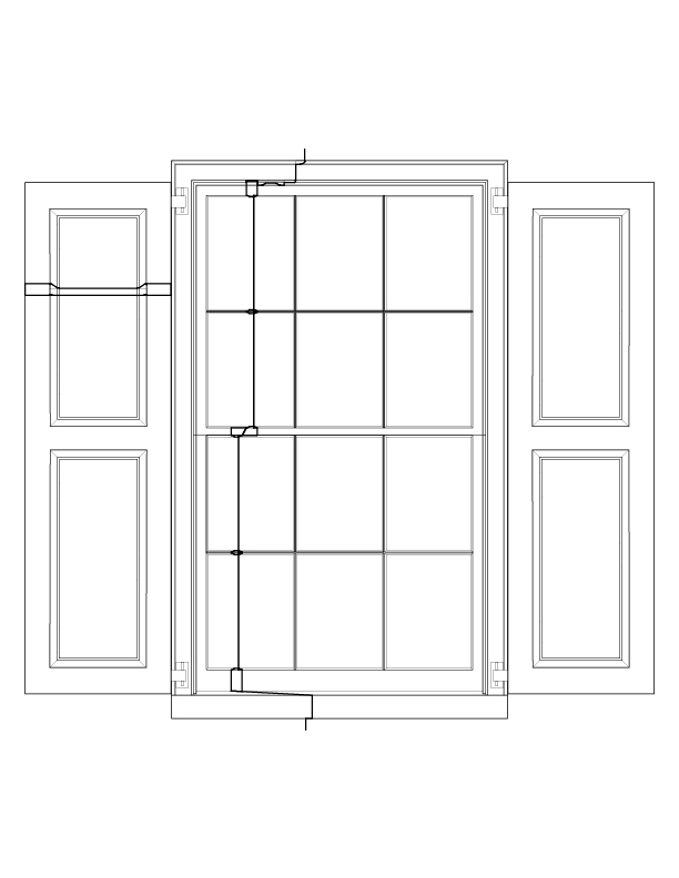 WINDOW 1A EXTERIOR ELEVATION