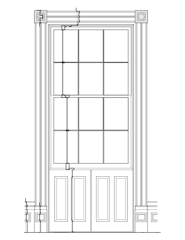 WINDOW 1A INTERIOR ELEVATION