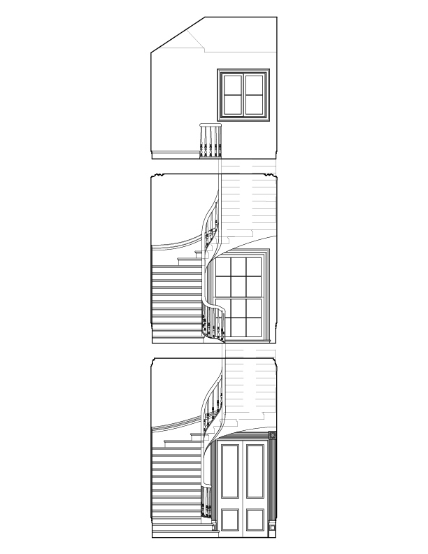 MAIN STAIRWAY ELEVATION