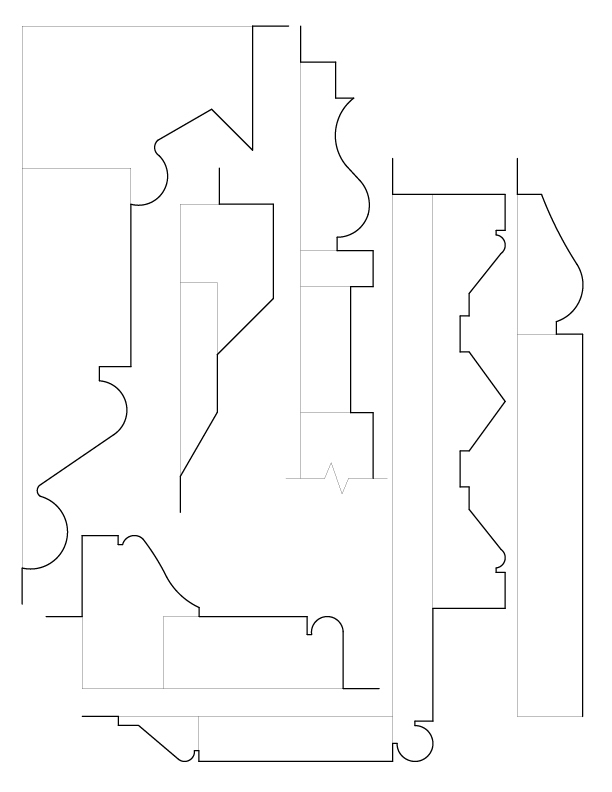 MAIN STAIRWAY MOULDINGS