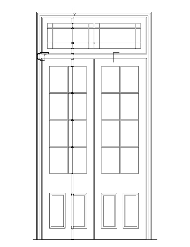 DOOR 201 INTERIOR ELEVATION