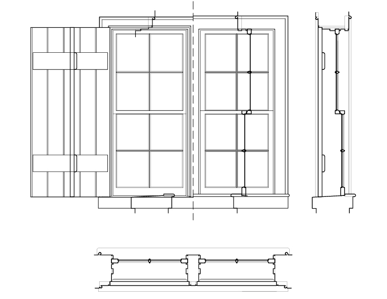 WINWINDOW 2C ELEVATION AND SECTION