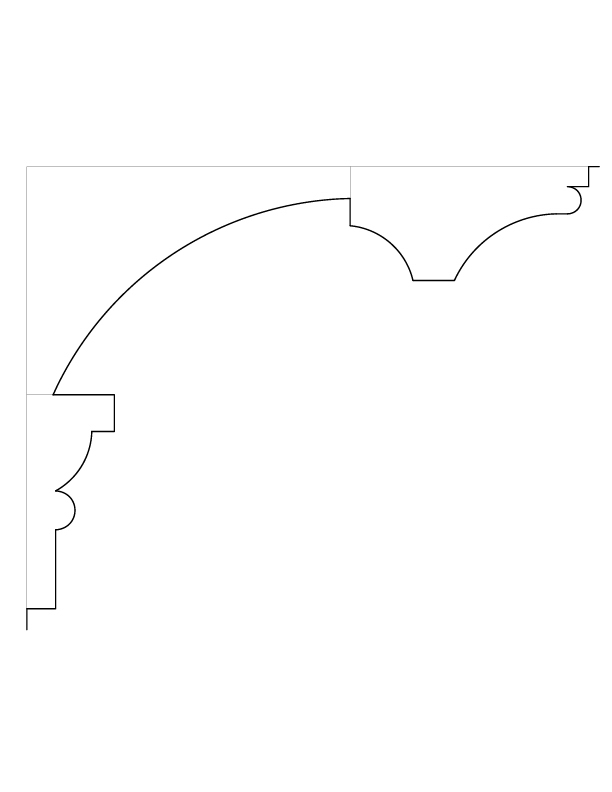 HALLWAYS AND OFFICES CORNICE MOULDINGS
