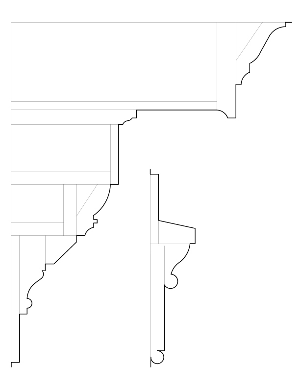 HOUSE OF DELEGATES LOUNGE CORNICE MOULDINGS