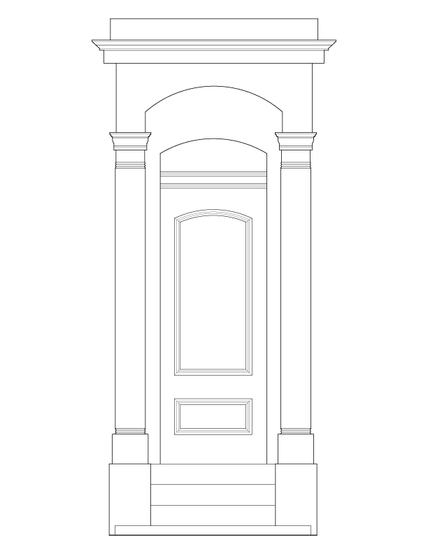 ENTRY DOOR ELEVATION