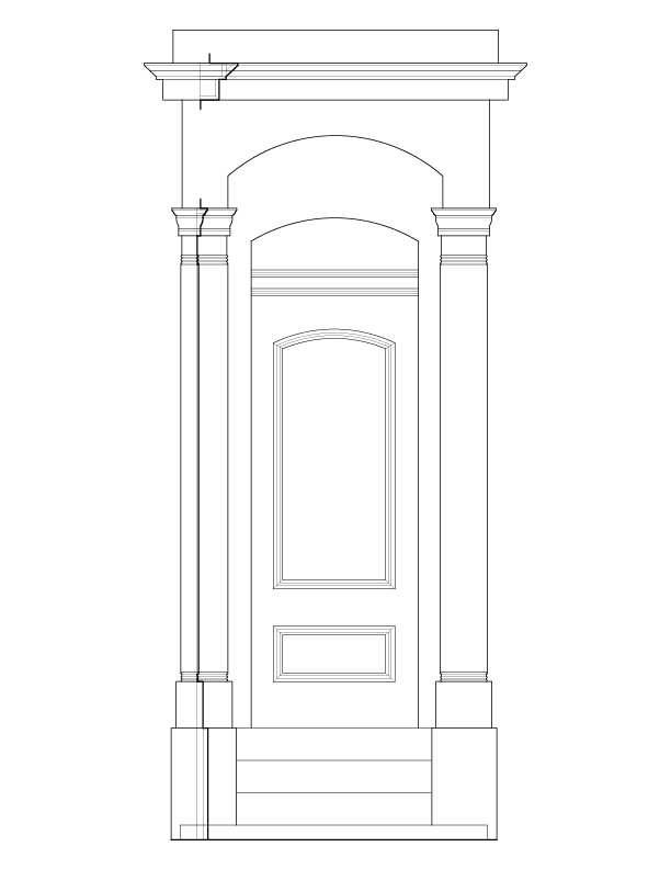 ENTRY DOOR ELEVATION