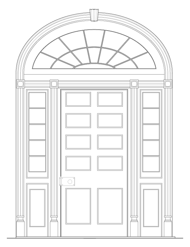DOOR I INTERIOR ELEVATION