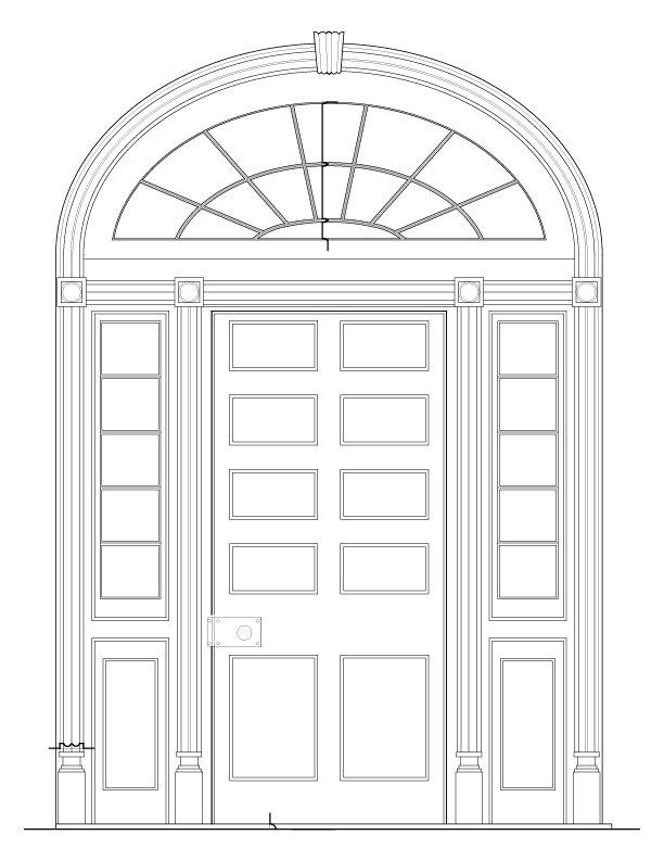 DOOR I INTERIOR ELEVATION