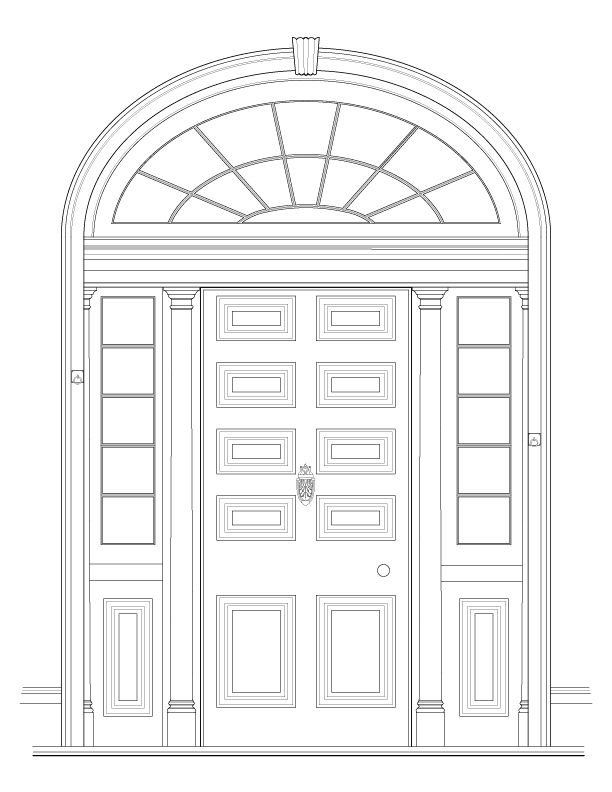 DOOR I EXTERIOR ELEVATION