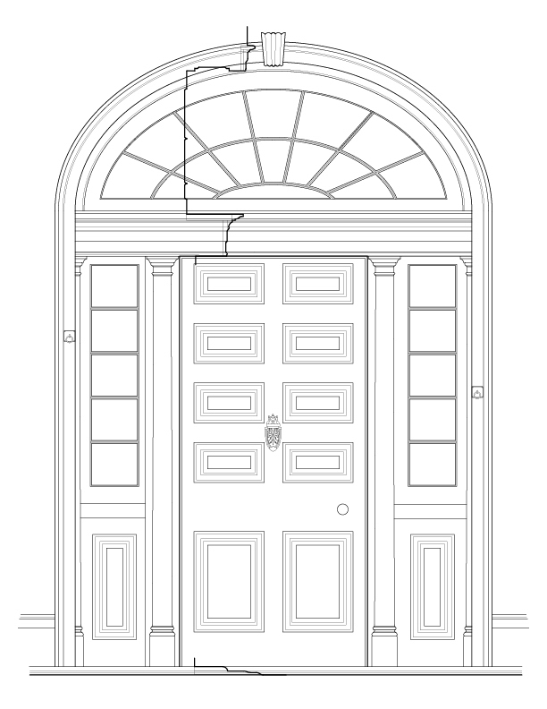 DOOR I EXTERIOR ELEVATION