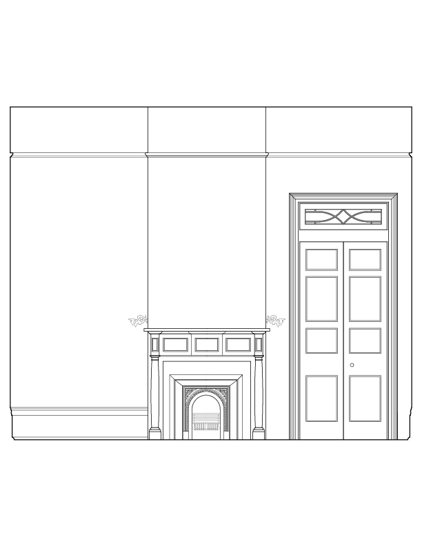 BEDROOM 205 WEST ELEVATION