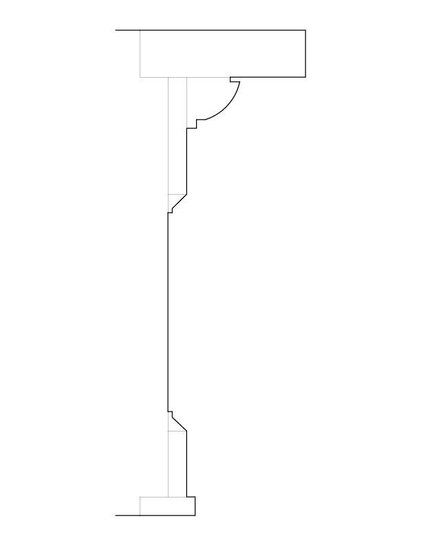 FRONT BEDROOM FIREPLACE MOULDING