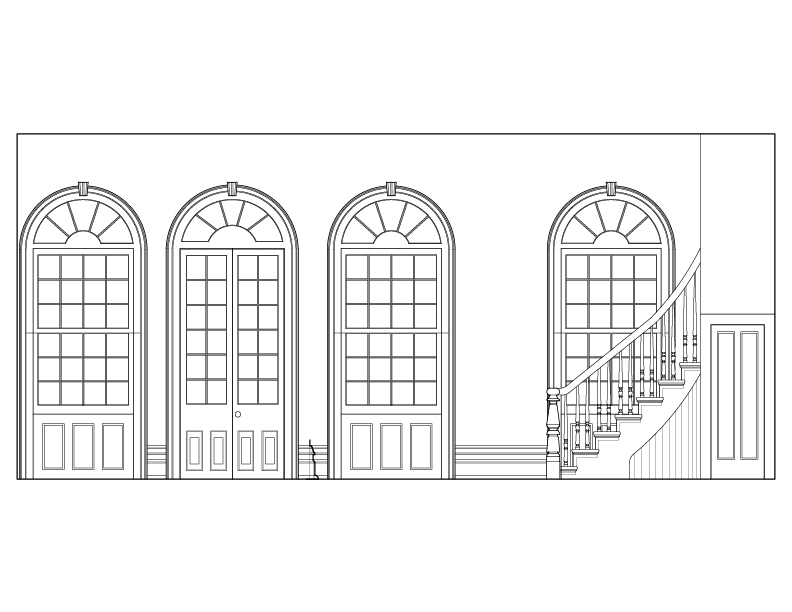 LOGGIA INTERIOR ELEVATION