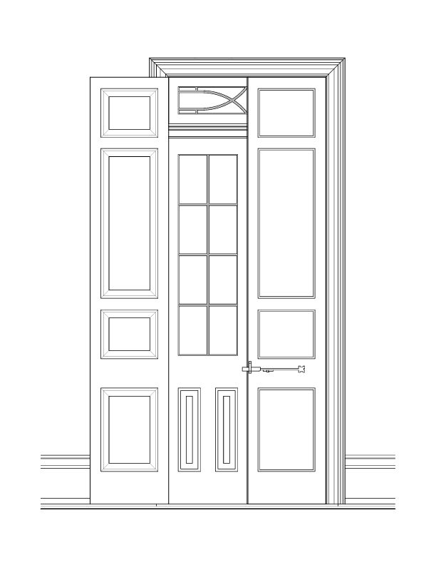 HALL DOOR ELEVATION