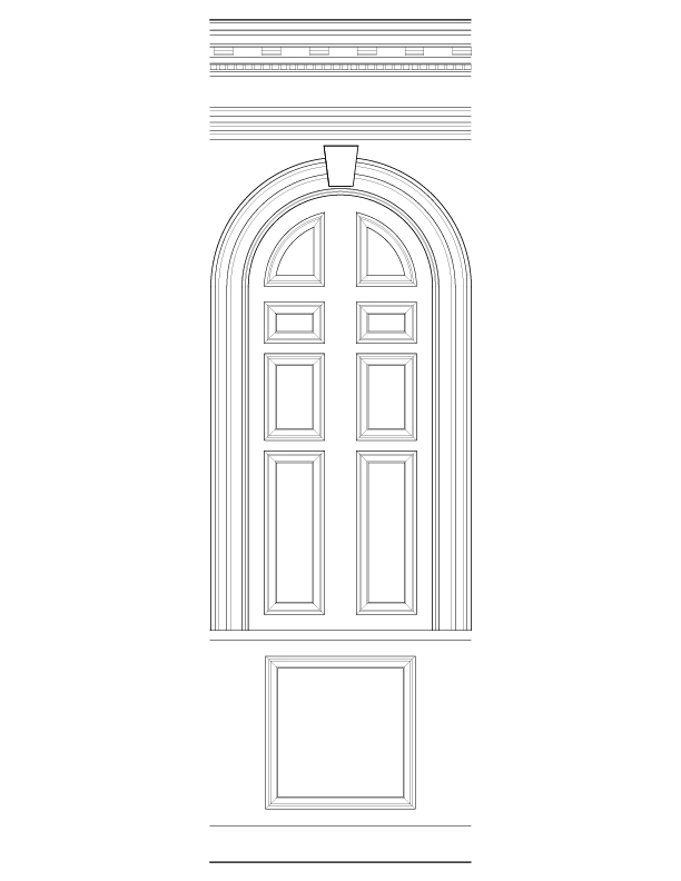 WALL E ELEVATION FROM MARMION HOUSE IN FREDERICKSBURG, VIRGINIA